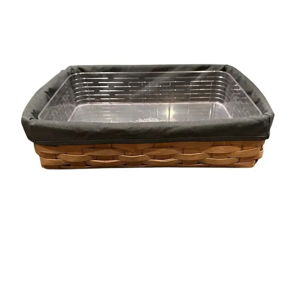 Longaberger Letter Tray with Liner, Protector, and Lid